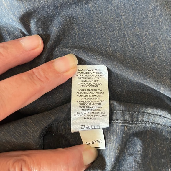 Swiss Tech Mens Charcoal L/S Button Shirt M 38-40 Style# SM48Y120 - Picture 13 of 13